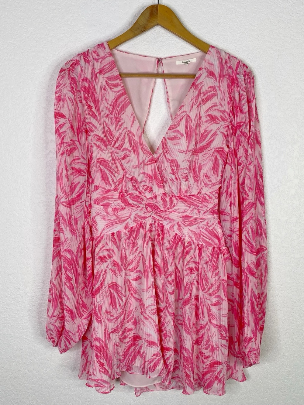 Revolve Tularosa Clara Pink & White Mini Dress